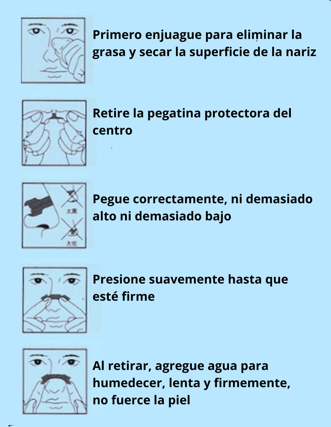 200 tiras respiratorias