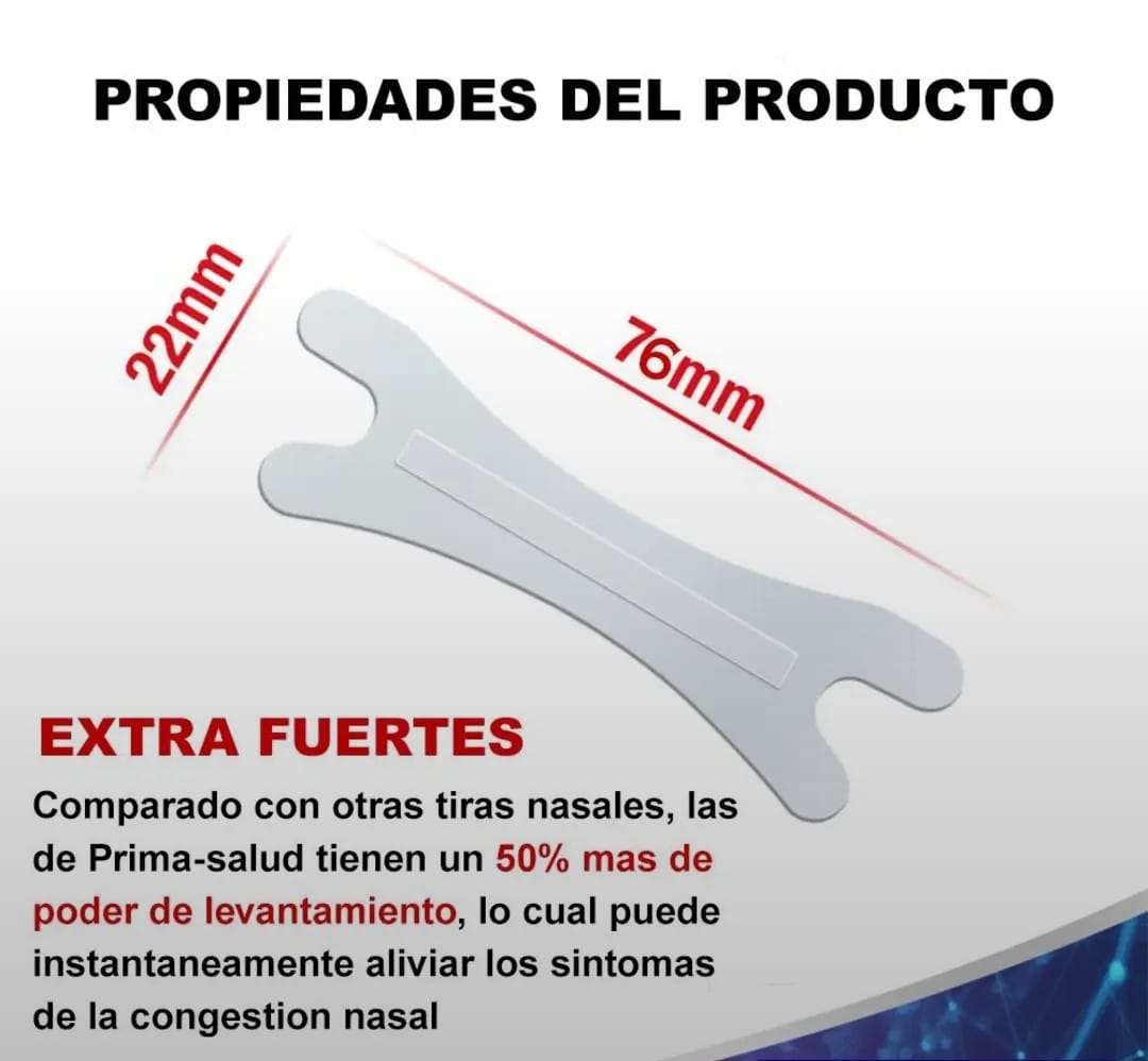 200 tiras respiratorias