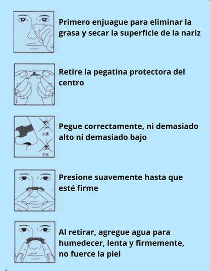 200 tiras respiratorias